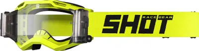 Image de Casque de motocross Shot Assault 2.0, modèle solide, couleur jaune, taille unique