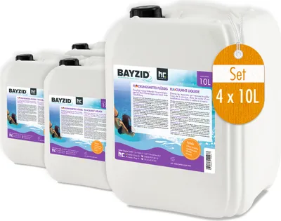 Produktbild von 4x10 L BAYZID® flüssig Flockungsmittel gegen Trübungen für sauberes Poolwasser