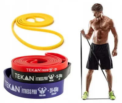 Produktbild von TEKAN PowerBand 4 Widerstandsbänder Set mit Tasche