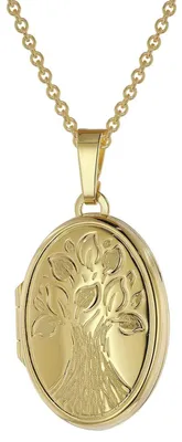 Imagen del producto de Trendor 39544, colgante con cadena, plata de ley 925 chapada en oro, 45 cm