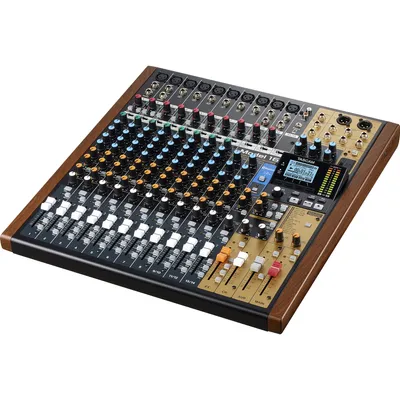 Produktbild von Tascam MODEL 16 Audio-Mixer 16 Kanäle 20 - 30000 Hz Schwarz Gold Holz
