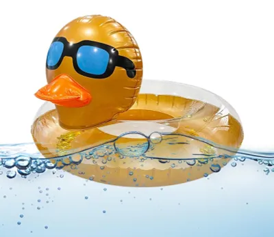 Image de Bouée gonflable en forme de canard pour enfants