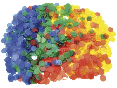Produktbild von Eduplay Zählchips transparent 1000 Stück Lernspielzeug