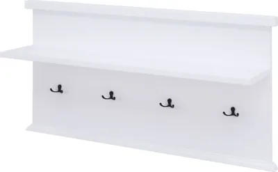 Produktbild von Garderobe Rasina 32, Farbe: Weiß - Abmessungen: 51 x 100 x 27 cm (H x B x T)
