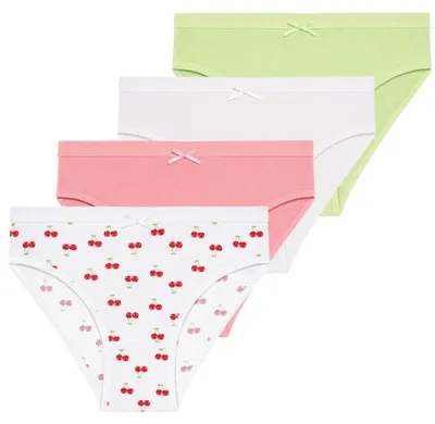 Immagine prodotto di Intimo per bambine - Intimo per bambini taglia 140 - Slip per bambine, confezione da 4 - Slip in cotone