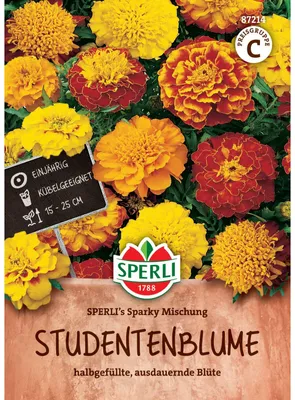Produktbild von SPERLI Studentenblumensamen Sparky 50 Pflanzen