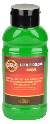 Obrázek produktu pro Koh-i-noor 1627/0520 - akrylová barva 500 ml, zeleň permanentní