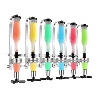 Produktbild von 6 Flaschen  Alkohol Dosierer Wandmontage 30ml Wand-Flaschenhalter Wand-Getränkeportionierer Getränkespender