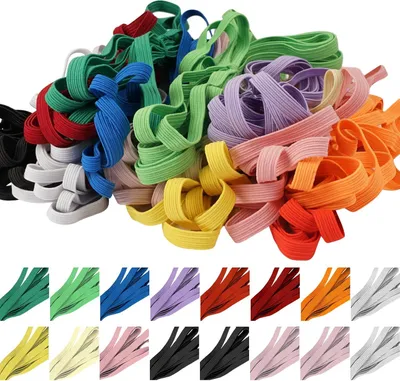 Obrázok produktu pre Šijací guma 16 kusov, 6 mm x 3 m, multicolor, prateľná guma, pre oblečenie a DIY