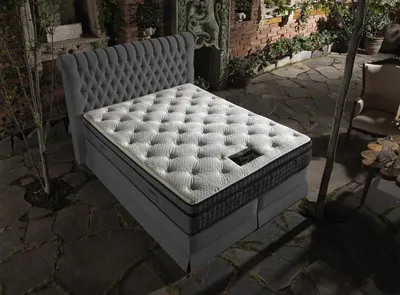 Produktbild von Doppelbett Samt Betten Bett Polster Schlafzimmer Ehe Boxspring inkl. Matratze