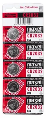 Productafbeelding van Maxell BAT0282 Knoopcelbatterij, lithium CR2032, 5 stuks