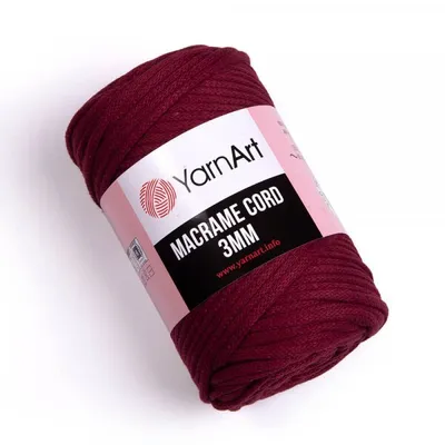 Produktbild von Yarn Art Macrame Cord 3 mm 85 m 781 Violet Schnur