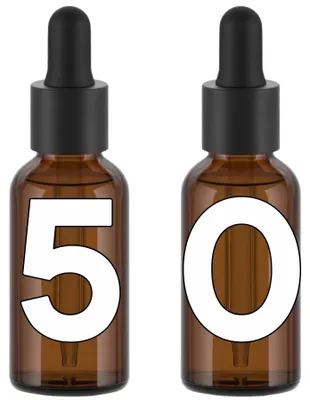 50 Pipettenflaschen 50 ml – Braune Glasflaschen mit Tropfer