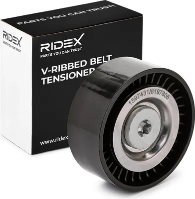 Produktbild von RIDEX 310T0132 Spannrolle Keilrippenriemen 65mm passend für MERCEDES-BENZ C-Klasse Limousine (W204) C-Klasse T-modell (S204) E-Klasse Limousine (W212)