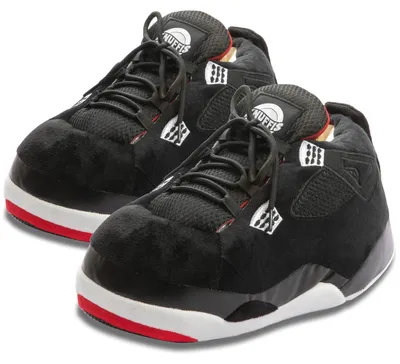 Produktbild von Knuffis Sneaker Hausschuhe Damen Herren lustige warme Plüsch Pantoffeln 36-45 (S