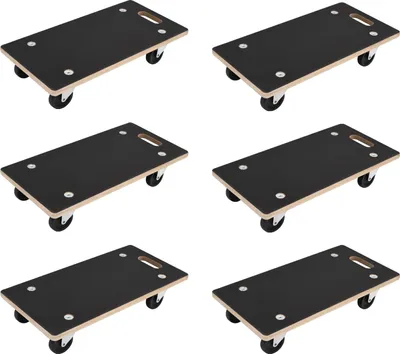 Produktbild von Transportwagen 6 pcs Grau Sperrholz