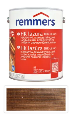 Obrázek produktu pro REMMERS HK lazura - ochranná lazura na dřevo pro exteriér 5 l Palisandr