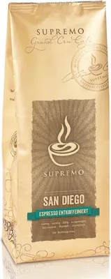 Produktbild von Kaffeebohnen Supremo Kaffeerösterei „SANDIEGO“ (DEKA), 250 g