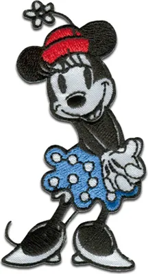 Obrázek produktu pro Disney © Mickey Mouse 90 let Minnie - nášivka, nažehlovací, nažehlovací obrázek, nášivka, nášivka, k nažehlení, velikost: 4,5 x 8,2 cm