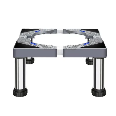 Produktbild von Geräteuntergestell Untergestell höhenverstellbar 18–21 cm, stabiler Edelstahl Sockel, 150 kg belastbar, Anti-Vibration,Waschmaschinenständer