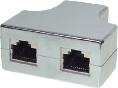 Immagine prodotto di adattatore cavo patch cat. 5e presa RJ45/2x presa
