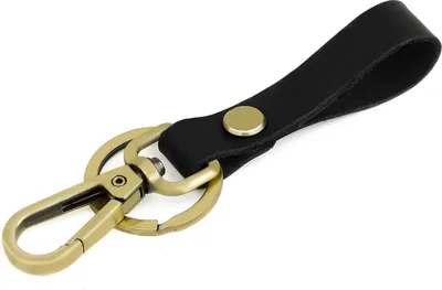 Produktbild von INF Handgefertigter Auto-Schlüsselanhänger aus Leder mit Zinklegierung