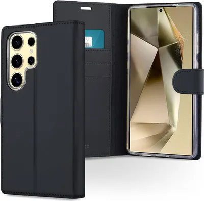 Zdjęcie produktu dla Accezz Wallet Softcase Bookcase dla Samsung Galaxy S25 Ultra - Czarny