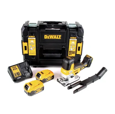 Produktbild von DeWalt DCS 335 P2 Akku Stichsäge 18V + 2x Akkus 5,0 Ah + 1x Schnellladegerät in TSTAK