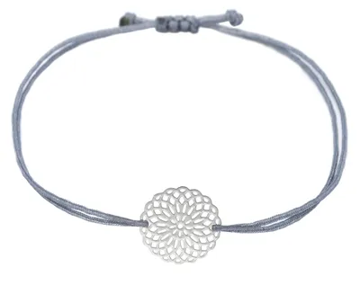 Produktbild von Selfmade Jewelry Armband Damen Silber Mandala Lebensblume Boho Style hand