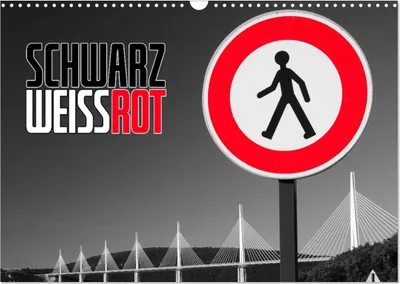 Produktbild von Schwarz - Weiß - Rot (Wandkalender 2025 DIN A3 quer), CALVENDO Monatskalender