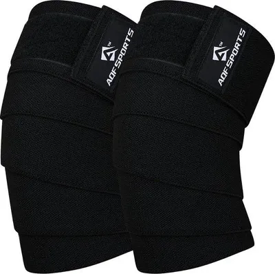 Produktbild von Famanu Kniebandage Unterstützung beim Krafttraining - Elastisch, 2 m lang, 7,6 cm breit