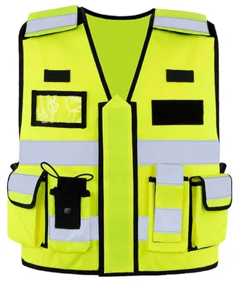 Produktbild von Korntex - "Tactical Bonn" Weste für Herren, Signalkleidung LT5992 (M-XL) (Signalgelb)