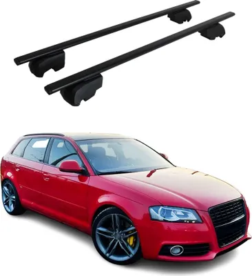 Image de Barres de toit transversales pour Audi A3 8PA Sportback 2005-2013 Fer Noir 2Pcs