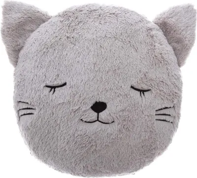 Produktbild von Kinderkissen "Katze" - Kunstpelz - D28 cm - Atmosphera créateur d'intérieur