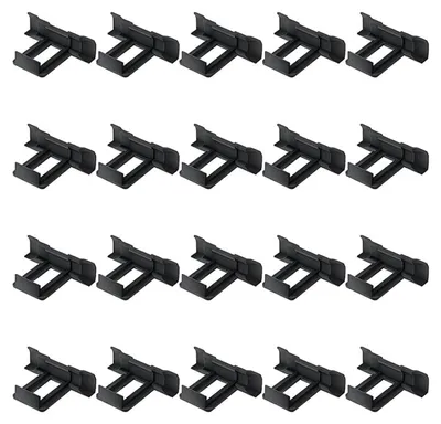 Wasserablaufclips 40 mm, 20 Stück, für Solarmodule, schwarz