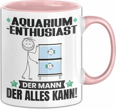 Produktbild von Aquarium-Enthusiast Tasse Geschenk für Aquarium-Enthusiast Der Mann Der Alles Kann Geschenkidee zum Geburtstag (Rosa)
