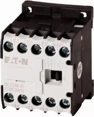 Produktbild von Eaton Leistungsschütz, 400 V 50 Hz, 440 V 60 Hz, 3-polig, 380 V 400 V, 3 kW, Kontaktbestückung S = Schließer= 1 S, Schraubklemmen, Wechselstrombetätigung 051606
