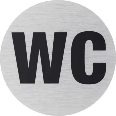Produktbild von Klebeschild WC" Ø 75 mm"