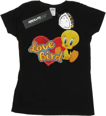 Produktbild von Looney Tunes - "Tweety Pie Valentine's Day Love Bird" T-Shirt für Damen BI27417 (L) (Schwarz)