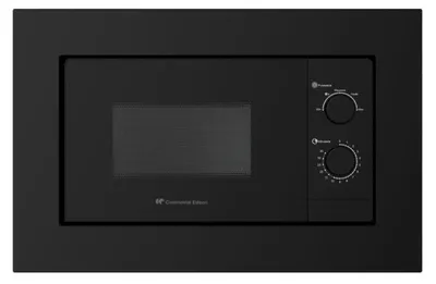 Produktbild von CONTINENTAL EDISON CEMO20EBM2 Einbau-Mikrowelle 20 L 1280 W Schwarz mit 25,5 cm Drehteller