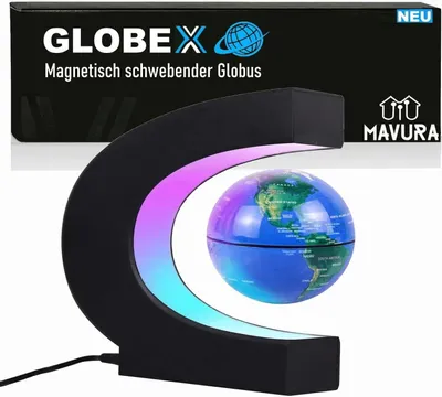 Immagine prodotto di GLOBEX globo galleggiante Globo magnetico rotante con luce LED