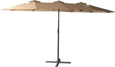 Image de ROJAPLAST Parasol de jardin DOUBLE ZWU-307, beige