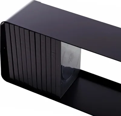 Immagine prodotto di DESIGN DVD WALL SURFACE CUBE L | 120cm scaffale retrò in metallo per circa 110 DVD | colore: nero