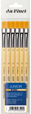 Produktbild von da Vinci Pinsel Junior Serie 304 flach Größe 10 6 Stück
