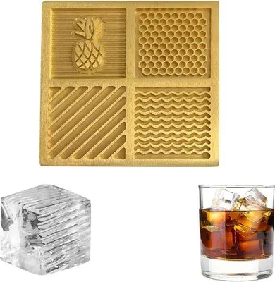 Produktbild von Famanu Eiswürfelschale Hochwertig - Whisky Bourbon Cocktails