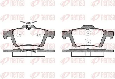 Produktbild von REMSA Bremsbeläge Satz Hinten Bremsklötze für FORD FOCUS III Turnier 0842.30
