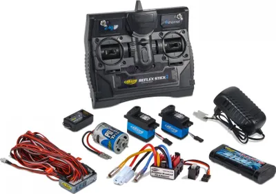 Immagine prodotto di Carson Reflex Stick Truck Set 2.4G 6 canali di controllo remoto con batteria LED controller motore servo