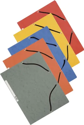 Produktbild von Q-CONNECT Dreiflügelmappe Karton Gummizug orange orange 0