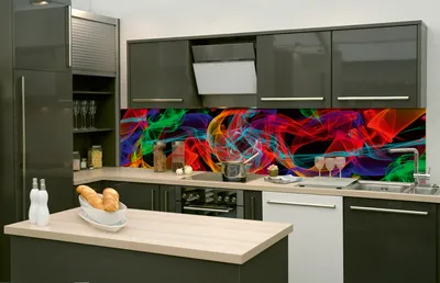 Produktbild von Küchenrückwand Folie selbstklebend ELEGANTE LINIEN 260 x 60 cm - Klebefolie - Dekofolie - Spritzschutz für Küche -