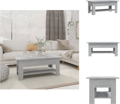 Image de vidaXL Table basse Gris Sonoma 102x55x42 cm Bois composite - Tables basses